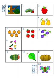 English Worksheet: The very hungry caterpillar