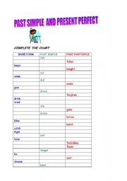 English worksheet: PAST SIMPLE OR PRESENT PERFECT ?