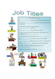 English Worksheet: Job Titles