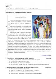 English Worksheet: Test about immigration in the UK