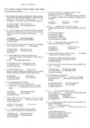 English Worksheet: modals