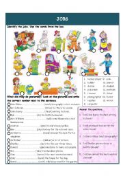 English Worksheet: Jobs - Pas Simple