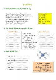 English Worksheet: Weather