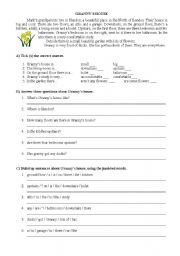 English worksheet: Grannys house