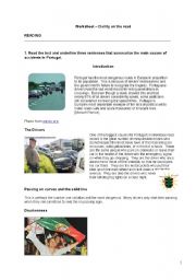 English worksheet: Civilty on the roads