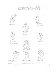 English Worksheet: Easy numbers