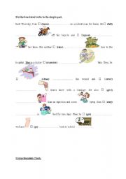 English Worksheet: An accident