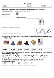 English Worksheet: GENERAL TEST