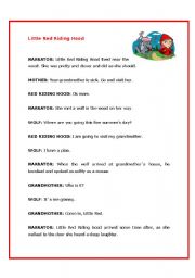 English Worksheet: Little Red Riding Hood