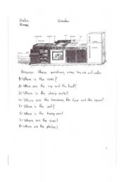 English worksheet: KITCHEN