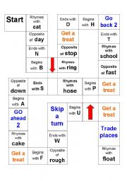 English Worksheet: 2 page A3 size word game