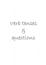 Verb tenses and questions