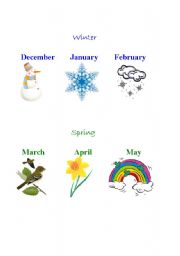 English Worksheet: Winter_Spring_Months