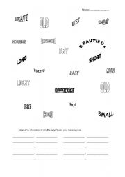 English worksheet: Adjectives-comparisons