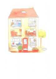 English Worksheet: parts of the house