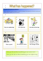 English Worksheet: modals of deduction