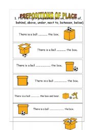 Prepositions of Place