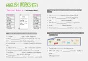 English worksheet: PRESENT SIMPLE