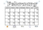 English worksheet: Calendar and weather