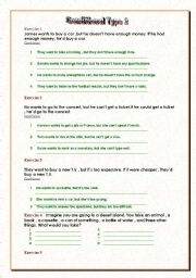 English Worksheet: Conditional Type 2