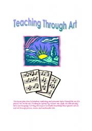 English Worksheet: PROJECT: TEACHING THROUGH ART