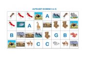 English worksheet: Animal Alphabet Domino, part 1 
