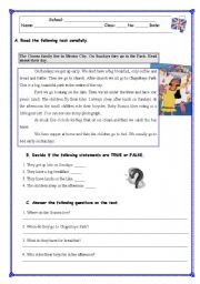 English Worksheet: THE GOMEZ FAMILY