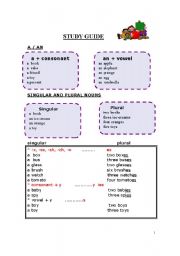 English Worksheet: Grammar Study Guide 1