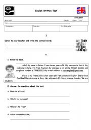 5th grade test