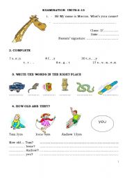 English worksheet: REVISION