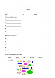 English worksheet: test