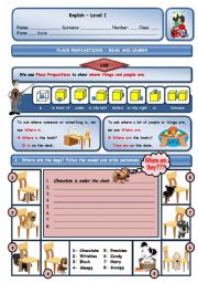 PLACE PREPOSITIONS