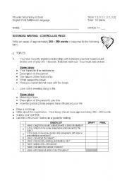 English worksheet: Love Essay - Theme Relationships