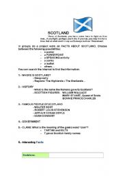 English Worksheet: Scotland - customs and traditions