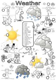 English Worksheet: Weather