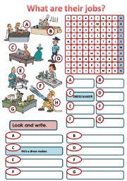 English Worksheet: JOBS