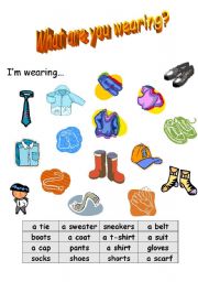 English Worksheet: Clothes Matching Worksheet