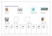 Diphthongs - matching activity