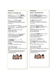 English Worksheet: She will be loved - Marron Five