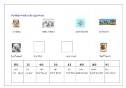English Worksheet: Diphthongs - matching actiity