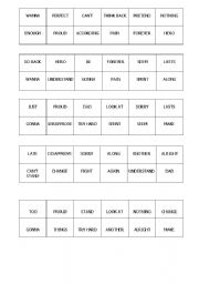 English worksheet: SONG PERFECT BY SIMPLE PLAN - BINGO