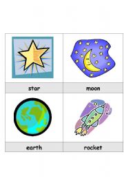 English Worksheet: Space And The Universe Cards 1-16 of 20