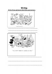 English Worksheet: Describing Pictures