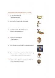 English Worksheet: -ed -ing adjectives