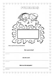 English worksheet: FRIENDS