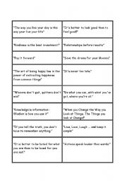 English Worksheet: Discussion about Mottos