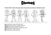 English Worksheet: clothes