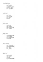 English worksheet: Beginer test