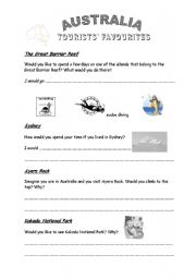 English Worksheet: Australia