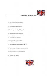 English worksheet: Passive voice